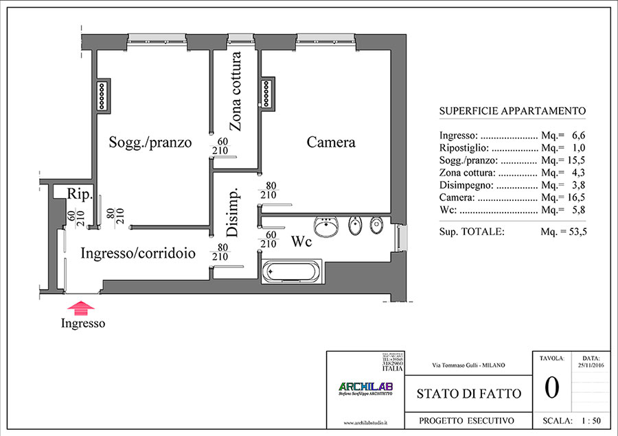 Ristrutturazione Progetto Stato di fatto