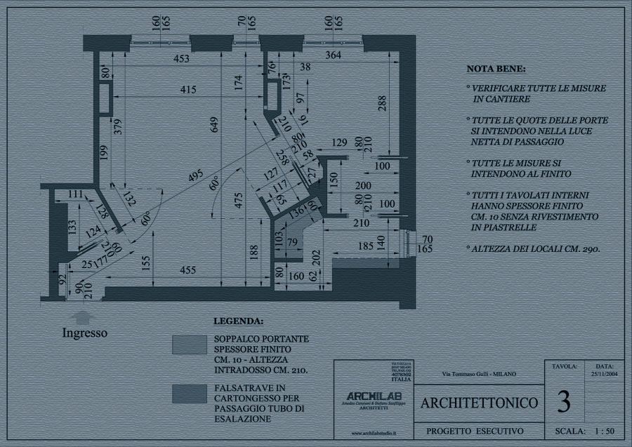 Ristrutturazione disegno Architettonico