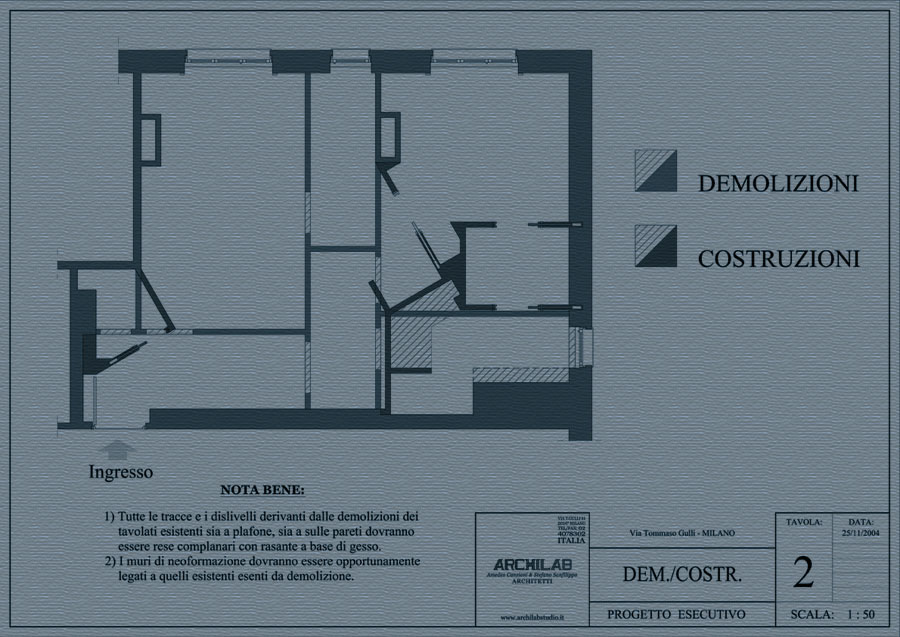 Ristrutturazione disegno Demolizione e Costruzioni